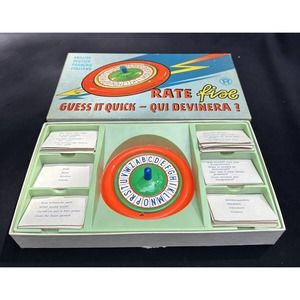 Vintage Rate Fix Guess It Quick Game 4 Languages Dutch French Italian Mint!